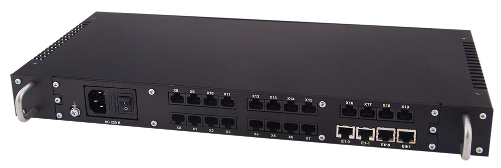 Предназначена для телефонизации больших и средних офисов, построения распределенных корпоративных сетей, расширения номерной емкости имеющейся АТС. В случае недостаточности портов в одном шасси возможно стекирование по высокоскоростному потоку Е1 или IP-сети. При объединении нескольких офисов или АТС сохраняется общий номерной план и настройка и управление из одной точки.
